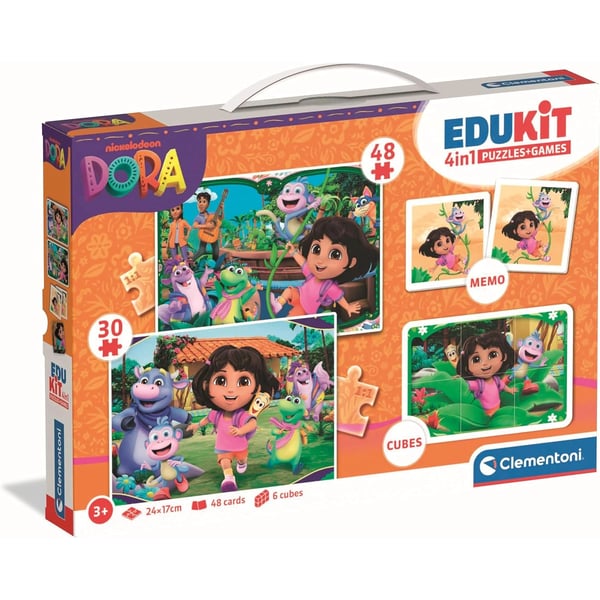 18209mb-clementoni-edukit-dora-4-em-1-puzzles-jogos.webp