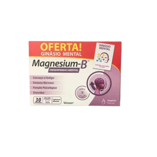Magnesium-B Comprimidos x30 + Oferta Livro Ginásio Mental 7551895-magnesium-b-comprimidos-x30-oferta-livro-ginasio-mental.webp