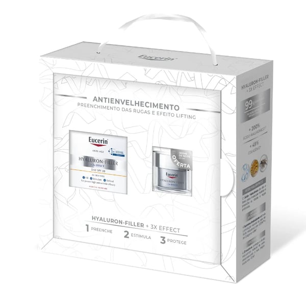 Eucerin Coffret Eucerin Hyaluron-Filler 3X Effect - Antienvelhecimento 7577213-eucerin-coffret-eucerin-hyaluron-filler-3x-effect-antienvelhecimento.webp