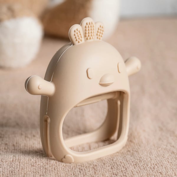 Nattou Mordedor em Silicone - Luva - Argila