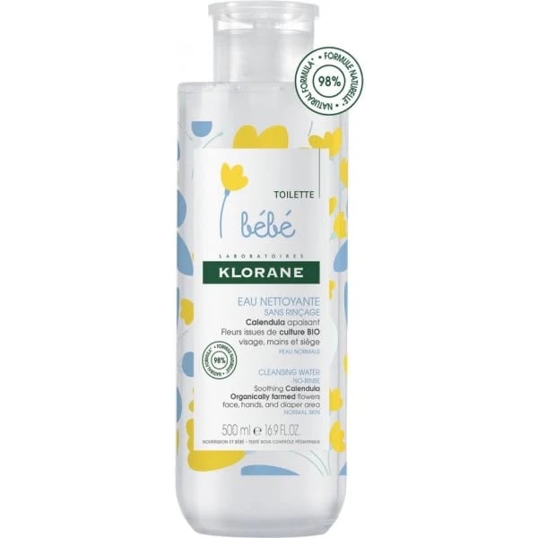 <mark>Klorane</mark> <mark>Bebé</mark> Água de Limpeza com Calêndula 500ml