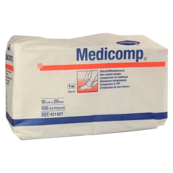 Medicomp Compressas - 10x20cm x100 Unidades