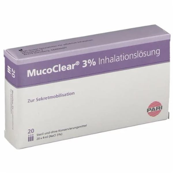 Mucoclear 3% Solução Inaladora Salina Hipertensão