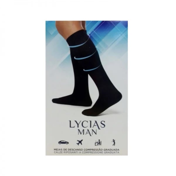Lycias Man Meia 280Den Preto T2