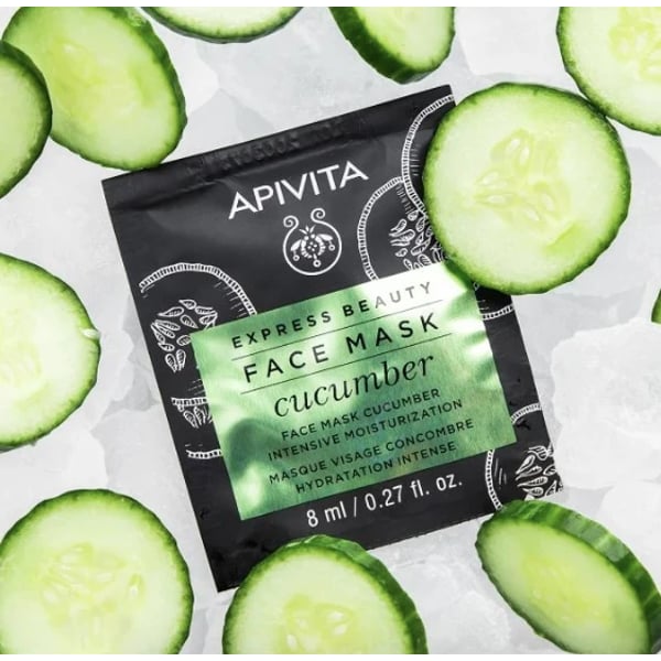 Apivita Express Beauty Máscara Hidratante Intensiva Pepino 8ml X2