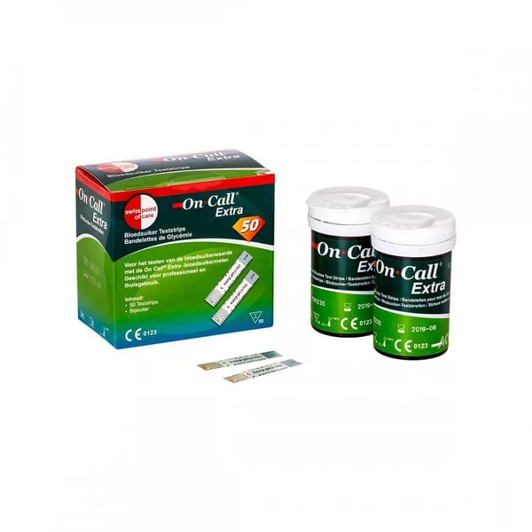 On Call Extra Tiras Sangue Glicose X50