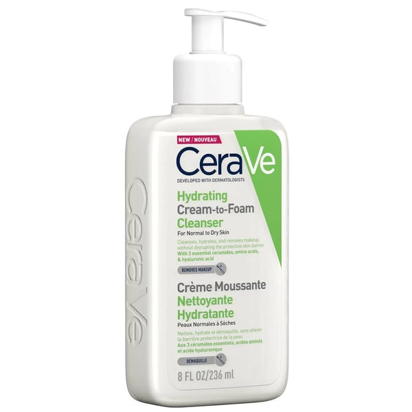 CeraVe Hydrating Cream-to-Foam - Creme Espuma de Limpeza Hidratante 236ml