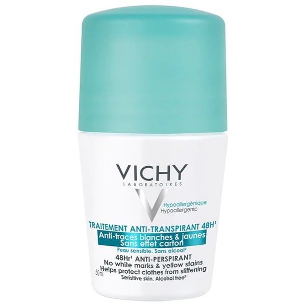 Vichy Desodorante Roll-On Antitranspirante 48H Antimanchas 50ml