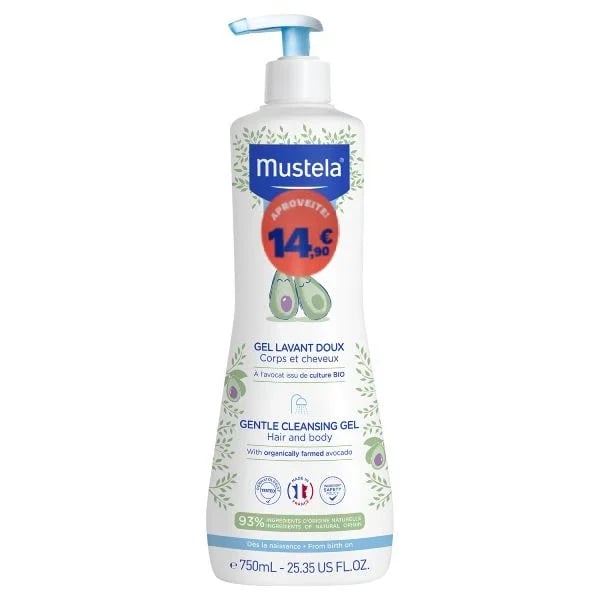 Mustela Bebé Gel Lavante Suave 750ml Preço Especial