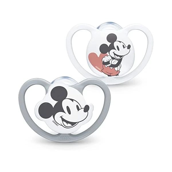 Nuk Space Disney Mickey Chupetas Silicone 18-36M X2