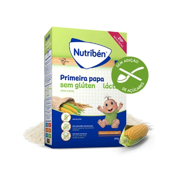 Nutribén Farinha Primeira Papa sem Glúten 4M Láctea 250G