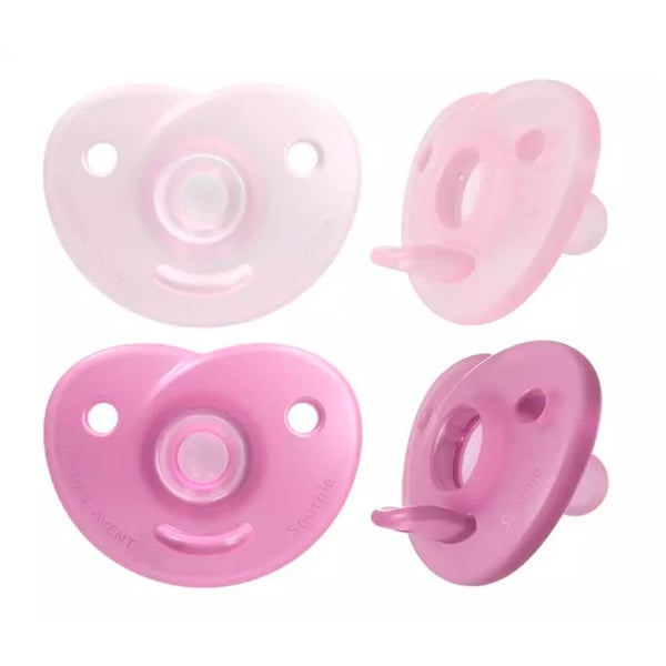 Philips Avent Chupeta Silicone Soothie 0-6 Menina x2