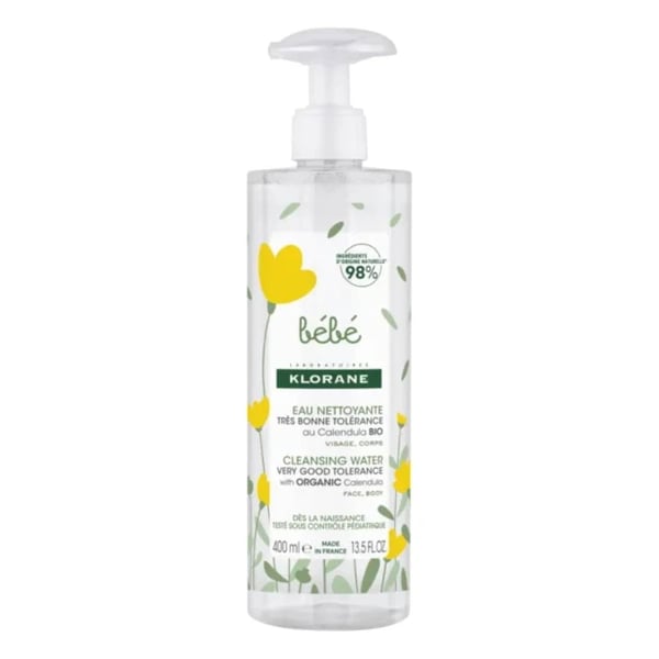 <mark>Klorane</mark> <mark>Bebé</mark> Água de Limpeza com Calêndula 400ml