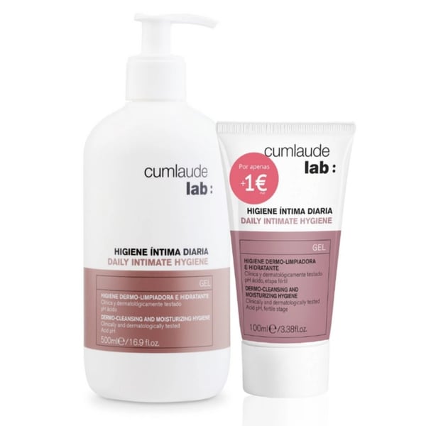 Cumlaude Lab Pack - Higiene Íntima Diária 500ml + 100ml Desconto 1€