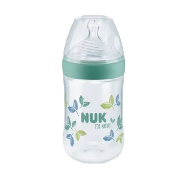 Nuk For Nature Biberón 260ml S Verde - Control de Temperatura