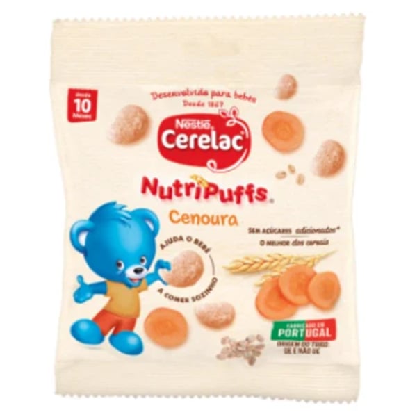 Nestlé Cerelac NutriPuffs Cenoura 7G 10M+