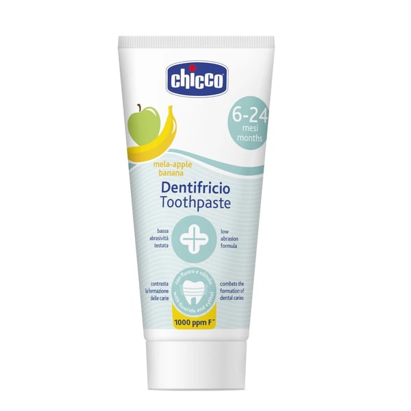 Chicco Pasta de Dentes Maçã-Banana 6M+ com Flúor