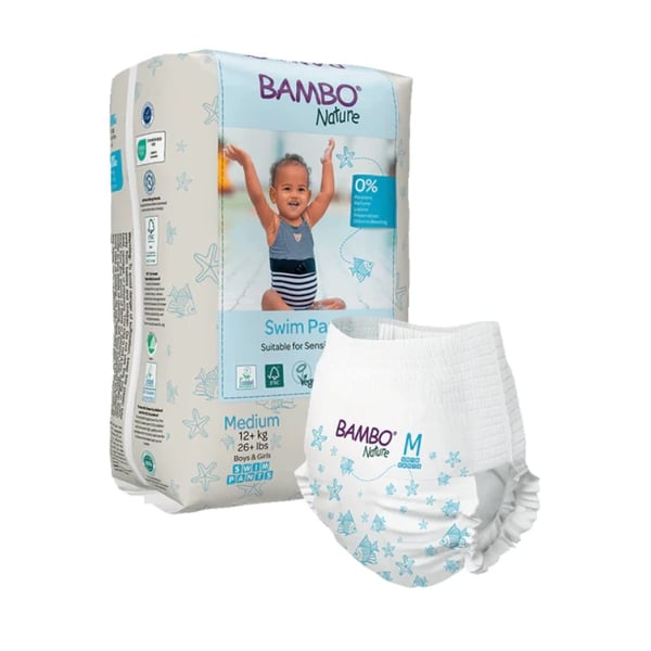 Bambo Nature Pañales de Baño M (12kg+) X12