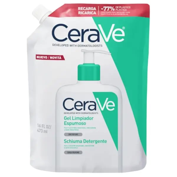 CeraVe Foaming Cleanser - Gel Espuma Limpeza Recarga 473ml