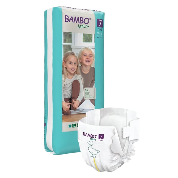 Bambo Nature Fraldas 7 3XL (18kg+) x40