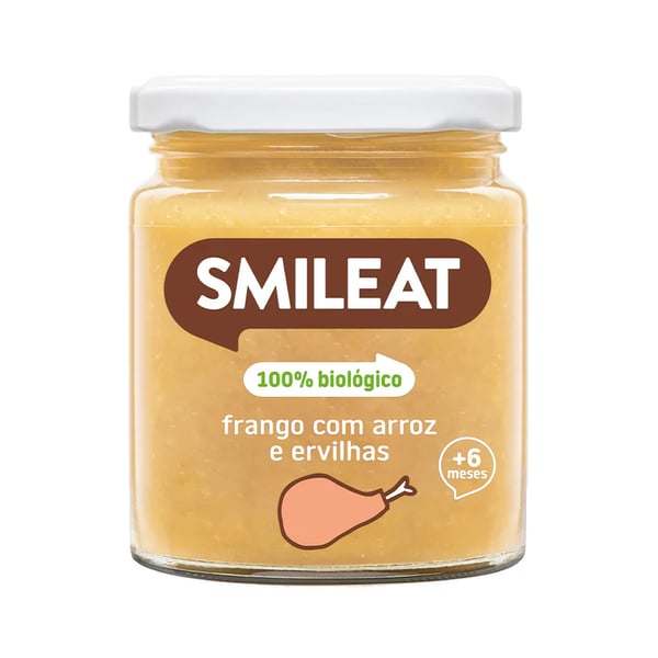 Smileat Boião Frango com Arroz e Ervilhas 230G 6M+