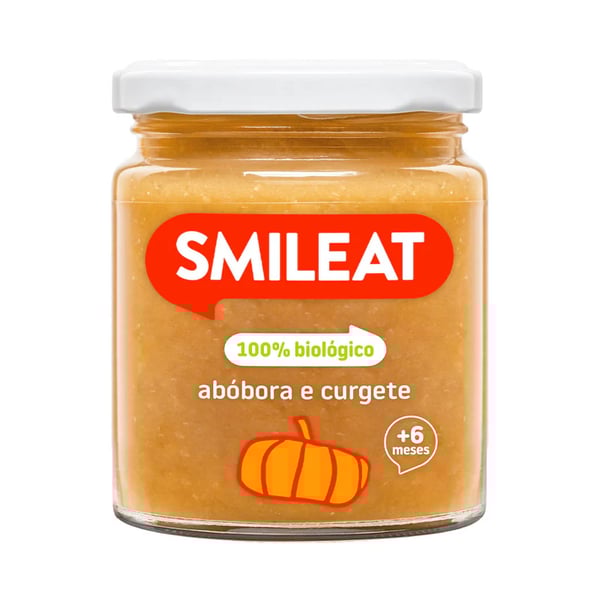 Smileat Boião Abóbora e Curgete 230G 6M+