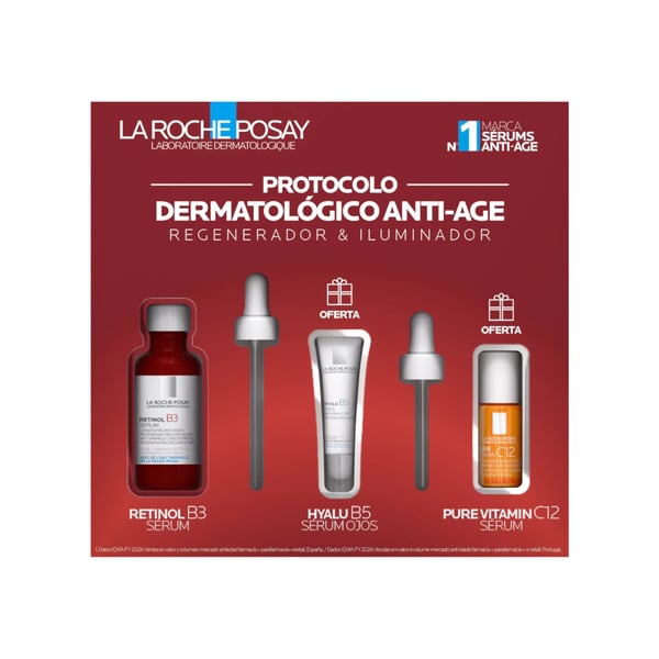 La Roche Posay Coffret - Protocolo Dermatológico Anti-Age Regenerador e Iluminador