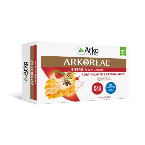Arkoreal Geleia Real + Ginseng x20