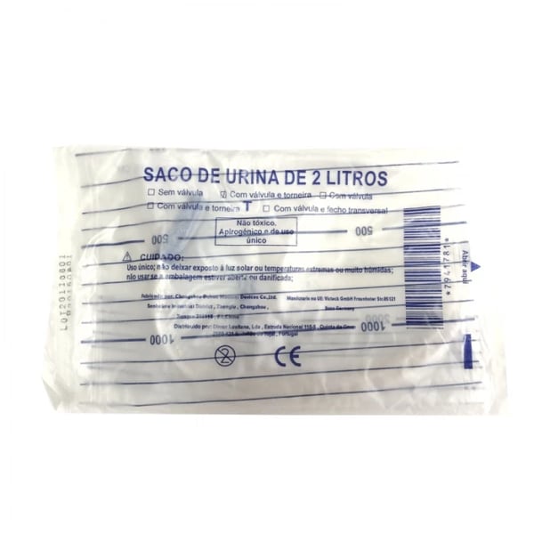 Colector Urina Saco Urina 2L Torneira